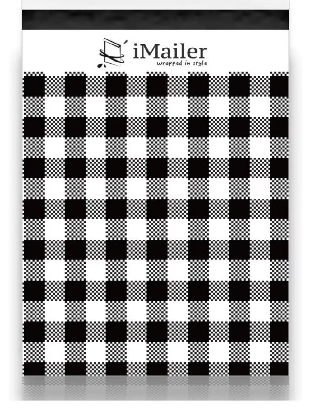 Gingham polymailer 12*15.5... Qty Of 15 - Picture 2 of 2